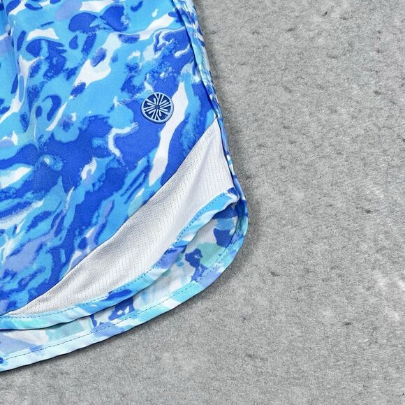 Lilly Pulitzer Womens XXS Blue Multicolored Luxletic Ocean Trail Short 001485 - Picture 4 of 11